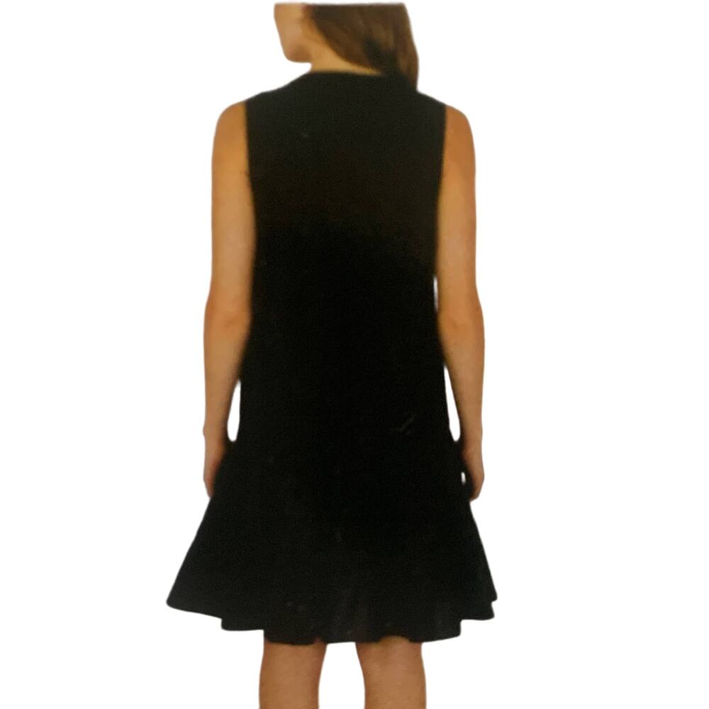 Joie Women's Black Sleeveless Tiered Mini Dress Medium